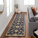 Caesar CAE-1164 Black Floral Wool Rug