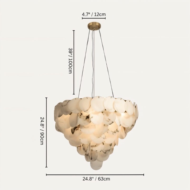 Caelum Alabaster Chandelier Light