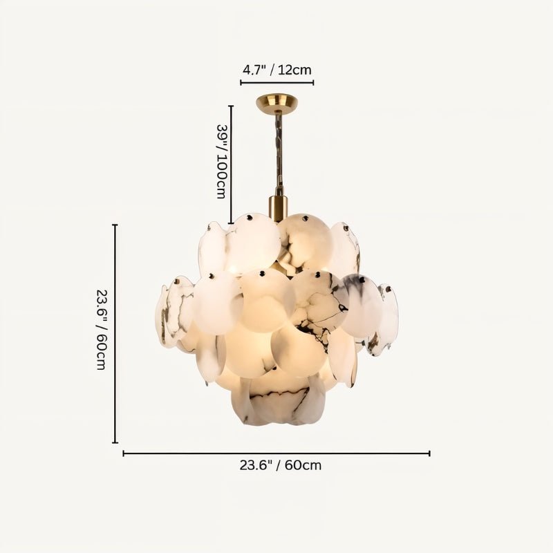 Caelum Alabaster Chandelier Light