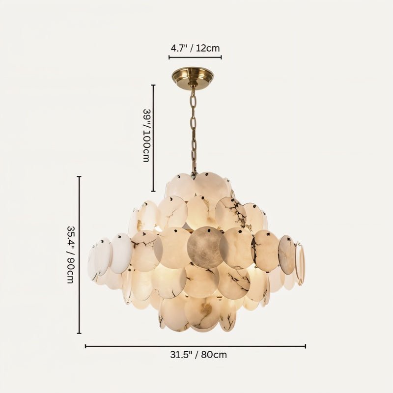 Caelum Alabaster Chandelier Light