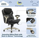 Ergonomic Office Chair Back In Motion Lumbar Support Black