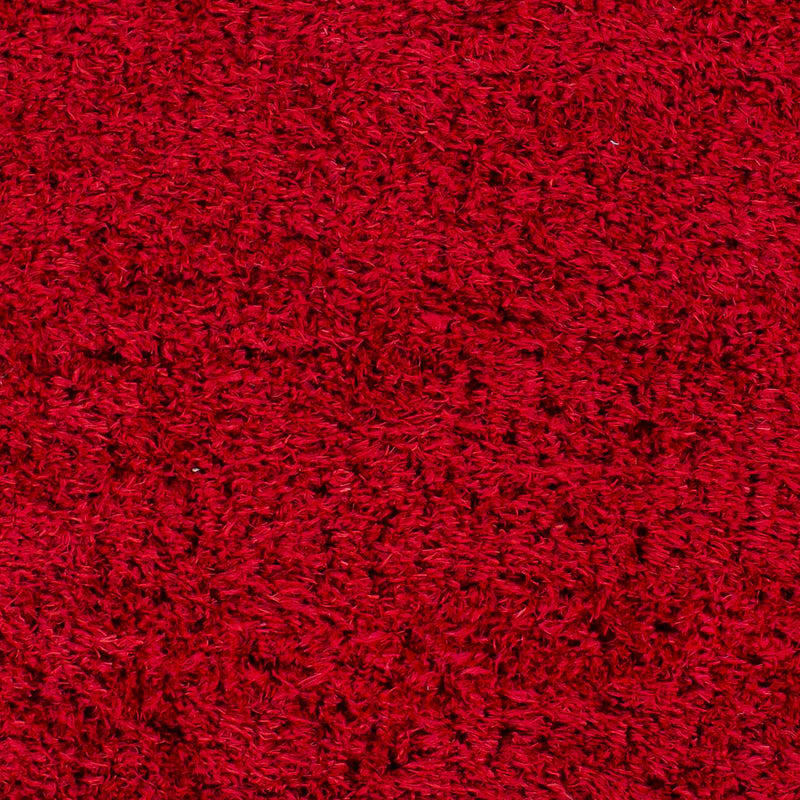 Siari Solid Red Shag Rug