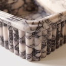 Calacatta Viola Marble Ribbed Square Vessel Sink - 16"x16"x6" - Polished