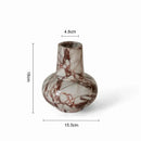 Calacatta red white & brown marble vase living room decor accent
