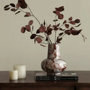 Calacatta red white & brown marble vase living room decor accent