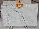 Calacatta Verde White Bookmatching Marble Slabs Polished - Full Truckload one slab front view
