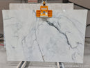 Calacatta Verde White Bookmatching Marble Slabs Polished - Full Truckload one slab front view