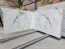 Calacatta Verde White Bookmatching Marble Slabs Polished - Full Truckload 2 slabs bookmatching