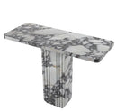 Calacatta Viola Marble Designer Console Polished (W)15" (L)40" (H)32" angle view