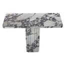 Calacatta Viola Marble Designer Console Polished (W)15" (L)40" (H)32" top angle view