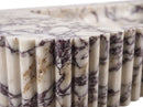Calacatta Viola Marble Fluted Rectangular Wall Mount Vanity Top Sink - 20"x52"x6" - Honed
