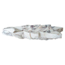 Calacatta Viola Marble Leaf Design Above Vanity Bathroom Sink Honed (W)20" (L)24" (H)5" side view