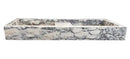 Calacatta Viola Marble Double Bathroom Sink 19x53x6 Polished