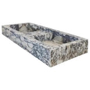 Calacatta Viola Marble Double Bathroom Sink 19x53x6 Polished