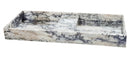 Calacatta Viola Marble Double Bathroom Sink Polished (W)19" (L)53" (H)6" top angle view