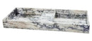 Calacatta Viola Marble Double Bathroom Sink 19x53x6 Polished