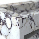 Calacatta Viola Marble Rectangular Wall-Mount Sink - 37"x18"x8" - Honed