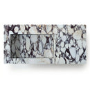 Calacatta Viola Marble Rectangular Wall-Mount Sink - 37"x18"x8" - Honed