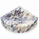 Calacatta Viola Marble Ribbed Corner Wall-Mount Sink - 20"x20"x7" - Polished