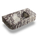 Calacatta Viola Marble Ribbed Rectangular Wall Mount Sink - 18"x32"x6" - Honed