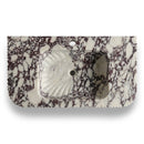 Calacatta Viola Marble Ribbed Rectangular Wall Mount Sink - 18"x32"x6" - Honed