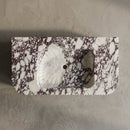 Calacatta Viola Marble Ribbed Rectangular Wall Mount Sink - 18"x32"x6" - Honed