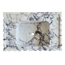 Calacatta Viola Marble U-Form Fluted Wall-Mount Sink - 28"x18"x6" - Honed