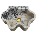 Calacatta Viola Marble Wall-mount Bathroom Sink Wavy Edges (W)16" (L)21" (H)6" front view