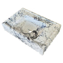 Calacatta Viola Marble Wall-mount Bathroom Vanity Sink U form Fluted (W)18" (L)28" (H)6" angle view