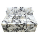 Calacatta Viola Marble Wall-mount Bathroom Vanity Sink Fluted Front (W)19.5" (L)31.5" (H)10" front view