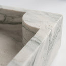 Calacatta White Marble with Backsplash Rectangular Wall Mount Bathroom Sink - 16"x24"x5"