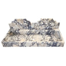 Calacatta Viola Marble Wall-mount Bathroom Sink with Fluted with Backsplash (W)20" (L)55" (H)6" front view