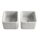 Calacatta White Marble Rectangular Vessel Sink - 16"x14"x14" - Honed