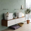 Calacatta White Marble Rectangular Vessel Sink - 16"x14"x14" - Honed