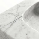 Calacatta White Marble Rectangular Vessel Sink - 16"x14"x14" - Honed