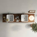 Calacatta White Marble Rectangular Vessel Sink - 16"x14"x14" - Honed