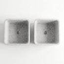 Calacatta White Marble Rectangular Vessel Sink - 16"x14"x14" - Honed