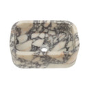 Calacatta Viola Marble Rectangular Wall-mount Bathroom Sink (W)12" (W)18" (H)7" angle view