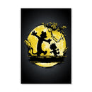 Calvin and Hobbes Moon Canvas