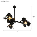 Camera Spotlight 3-Light Metallic Fixture