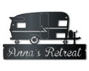 Custom Metal Camper Van Monogram Wall Art | Indoor Outdoor | Up to 46" | Over 20 Color Options