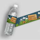 Camping Birthday Water Bottle Labels