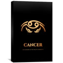 Cancer - Gold Canvas