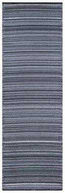 Cancun - Midnight Striped Outdoor Rug for Patio