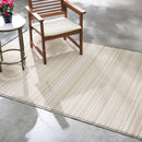 Cancun Shadow - Sand & Black Outdoor Rug for Patio