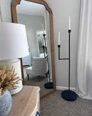 50 Inch Black Iron Floor Candelabra