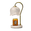 Marble Lily of the Valley Candle Warmer Lamp with Timer