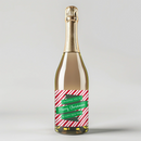 Candy Cane Champagne Label