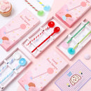 Candy colorful glass stirring spoon set kitchen dining room decor