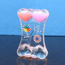 Candy liquid motion sand timer blue & green living room decor